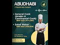 Abu Dhabi Hotel Jobs | Arabic &amp; Continental Cook | Trichy Client Meet 🇦🇪