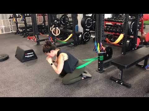 Banded Kneeling Hip Thrust