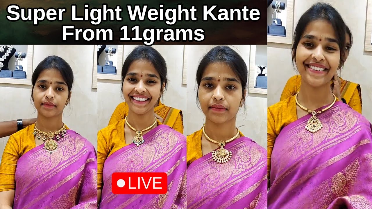 Light Weight Kante |Nakshi Necklaces Mukunda Jewellers #goldjewellery @brideessentials #gold