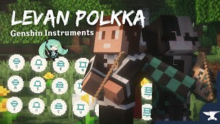 Levan Polkka 🥬 | Genshin Lyre DUET (Minecraft Mod)