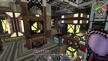 Minecraft FTB Ultimate Quarry and Item Sorting