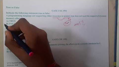 GATE CSE 1991 Q || C PROGRAMMING  ||Data Structure || GATE Insights Version: CSE