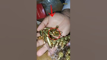 Why Pistol Bullets Are Blunt #shorts