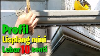 Cara membuat lisplang mini / Kanopi teras rumah