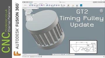 Update - How to create a GT2 Timing Pulley in Fusion 360 - CAD Tutorial