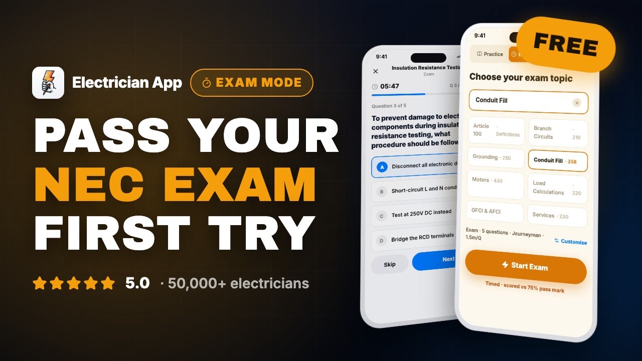 Best NEC Practice Test App for Journeyman Electricians - YouTube
