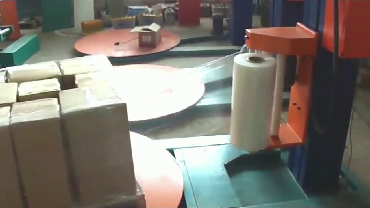STRETCH FILM WRAPPING MACHINE YouTube