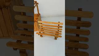 Cómo Hacer Un Banco De Parque Con Palos De Helados. Manualidad De Reciclaje, Fácil Y Económica.