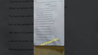 English paper 2026❤️#viral #trending #moreviews #explore #answers #solution #questionpaper