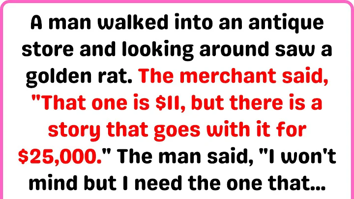 joke of the day - A man walked into an antique and saw a golden rat | funny jokes