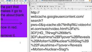 hacking the cache about:blank search result