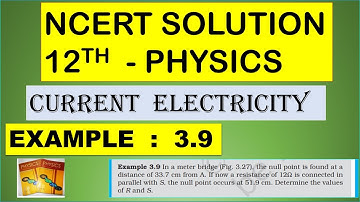 NCERT SOLUTION | CLASS 12 PHYSICS | CURRENT ELECTRICITY | EXAMPLE 3.9 | CBSE | NEET | JEE IIT | KVPY