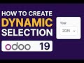 Odoo 19 Tutorial | How to Create Dynamic Selection Field in Odoo || Part 28