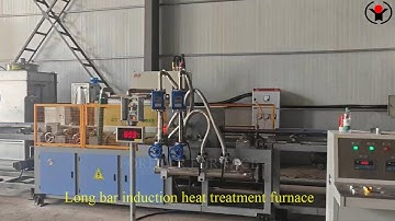 Intelligent steel bar induction hardening tempering making machine #steelbar #hardeningtempering