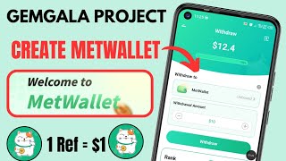 Gemgala project: How To Create Metwallet and Set Basic Details Clearly  screenshot 3