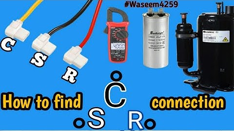 Compressor connection | how to find CSR connection  | Compressor wiring #csrwiring #csr