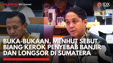 Buka-Bukaan, Menteri Kehutanan Sebut Biang Kerok Penyebab Banjir & Longsor di Sumatera | IDXC UPDATE