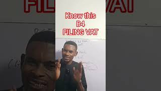 know this B4 filing VAT #nigeria #education #ican #taxcode #vat #public