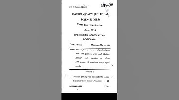 IGNOU MPS 003 Question | June 2025 | 7 Questions from Playlist #mps003 #ignoumps003 #mps003