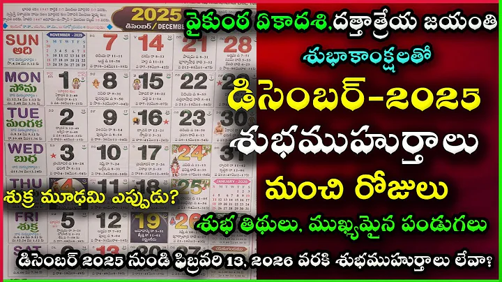 Important days in December | December 2025 Good Days | December 2025 Festivals | December calender