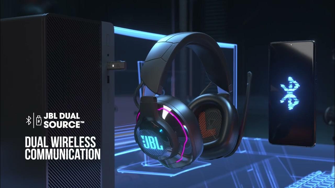 JBL  Quantum 910 Wireless gaming headset with Hi-Res audio and NC 