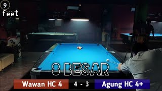 Wawan Ungaran vs Agung Kingdom | 8 Besar Turnamen 9 Ball Pemula 9 Feet Billiard Semarang