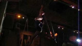 Trapeze Artist at the Pink Door in Seattle