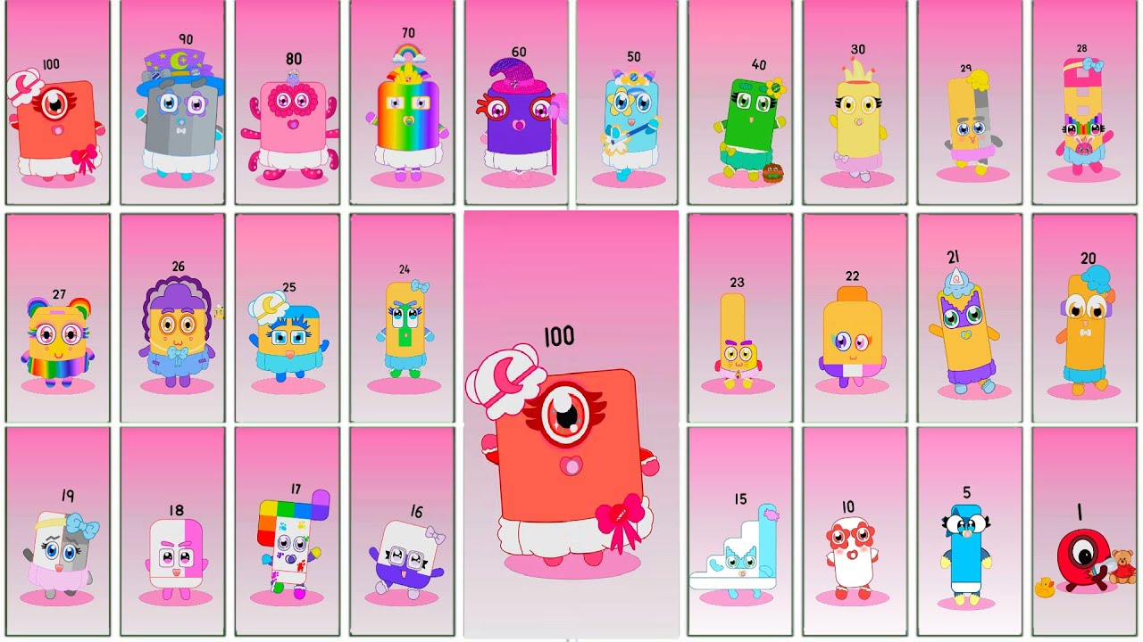 Sprunki OC Numberblocks (1~100)– Full Evolution Showcase
