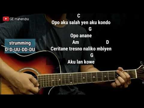 Kunci Gitar TATU - DIDI KEMPOT | Chord Gitar Mudah