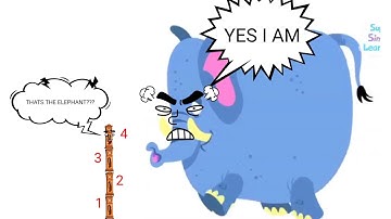 HICKORY DICKORY DOCK ELEPHANT SCENE ( MIRROR V$H ) ALL COLOR INVERSION || 10M SUBSCRIBER ||