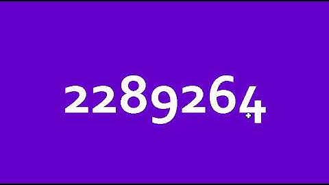 Colorful Numbers 0 To 10000000
