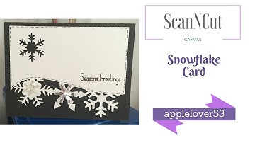 ScanNCut Canvas Snowflake Card Front