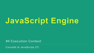 [IT] JavaScript Engine - Execution Context #4 Wealth