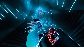 HTC Vive - Trying out Beat Saber - One Saber Mode - $100 Bills (Expert)