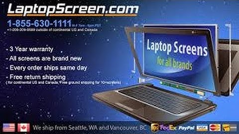 Laptop screen replacement / How to replace laptop screen [Alienware 15]