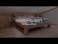 Massivholz Balkenbett im Altholzdesign | Aufbauanleitung Bettgestell | SUN WOOD