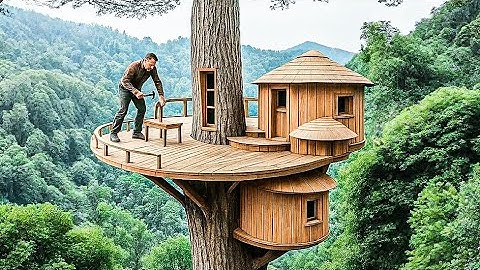 How to Build a Tree Survival Shelter | Solo Suvival