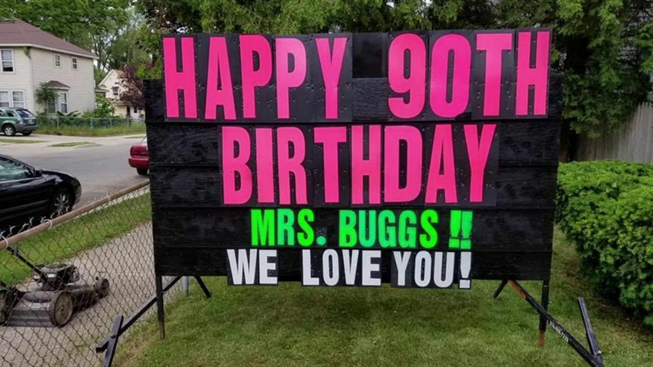 Portable black signs for businesses in and around Jackson, Michigan