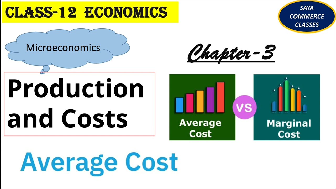 Average Cost and Marginal Cost || Production and Costs || Class-12 Microeconomics