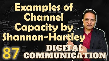 Channel Capacity by Shannon Hartley Solved Examples | Step by Step Solution and Guide