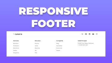Cómo hacer un Footer Responsive con HTML y CSS