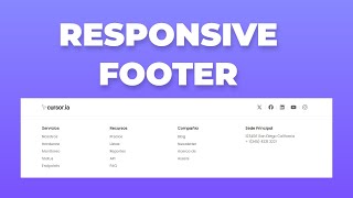 Cómo hacer un Footer Responsive con HTML y CSS