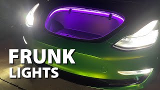 LED Frunk lights for your Tesla Model 3, Model Y front trunk