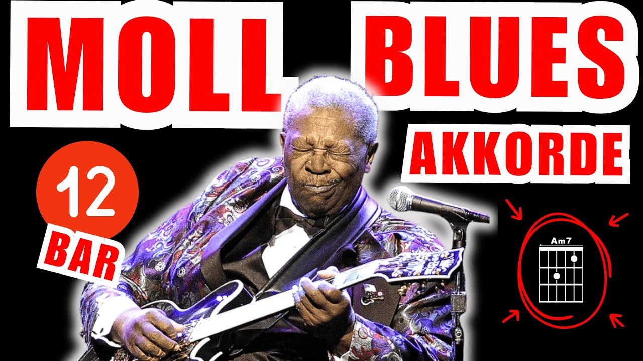 🔥Blues Gitarren Akkorde einfach erklärt – So spielst du den Moll-Blues 🎸🤘