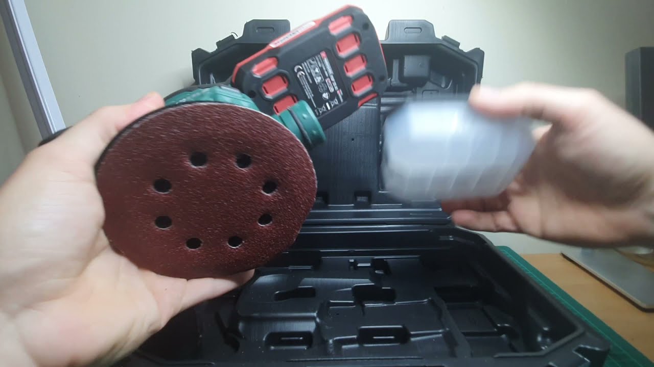 Department of Unboxing Lidl Parkside Cordless Orbital Sander PAEXS 20