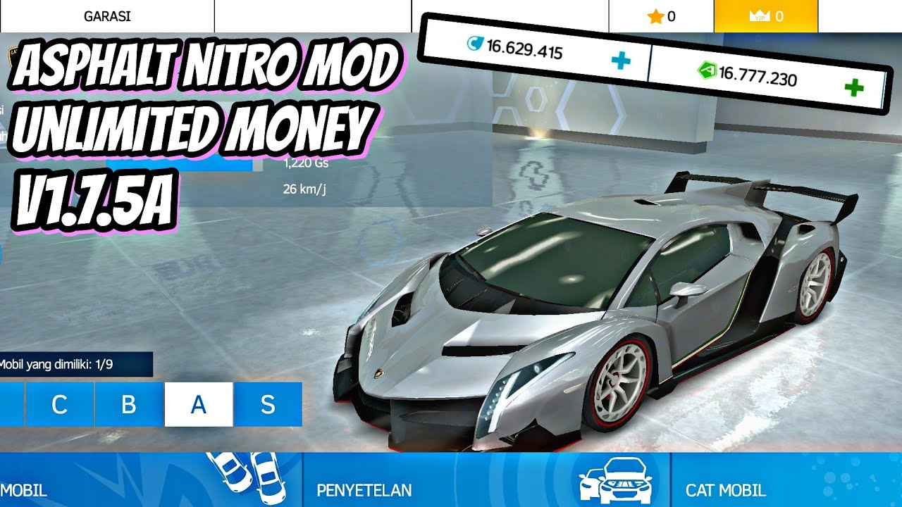 🔥 ASPHALT NITRO MOD v1.7.5a (UNLIMITED MONEY) YouTube