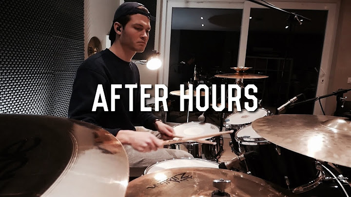 After Hours Drums version - Drums performance video thumbnail