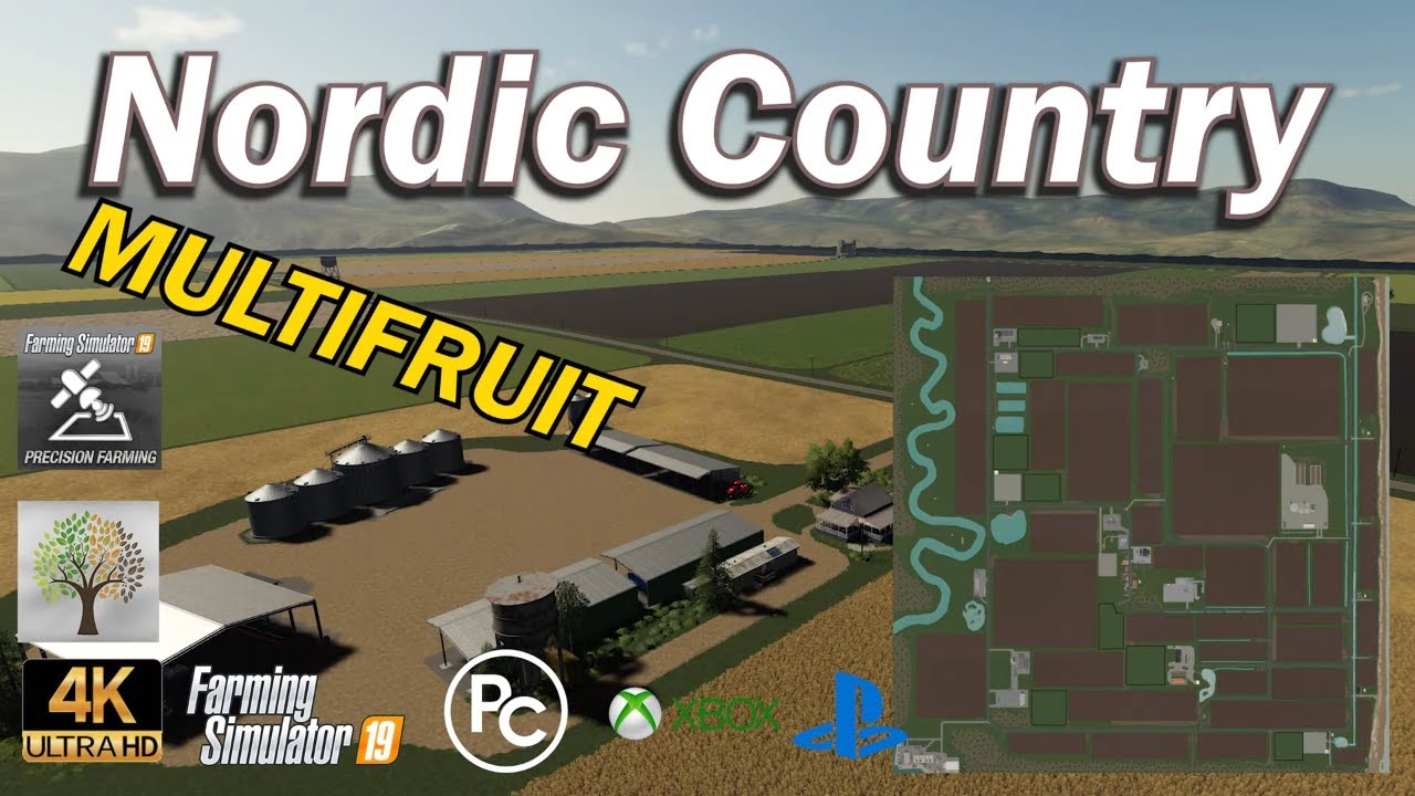 Farming Simulator 19 - 4K - Map First Impression - Nordic Country