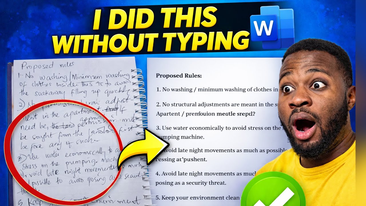 I Didn’t Type a Single Word… This AI Turned Handwriting Into MS Word