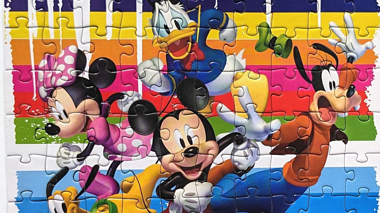 Mickey Minnie Mouse Donald Duck Goofy Puzzle for Kids | Dollar Toys for Kids